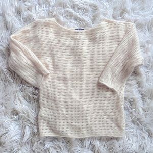 Ann Taylor pale pink mohair sweater